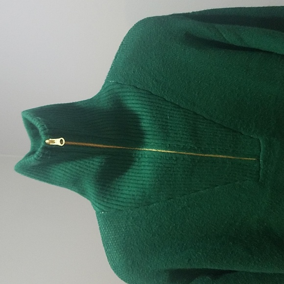 Green Half Zip Turtleneck - Picture 2 of 5